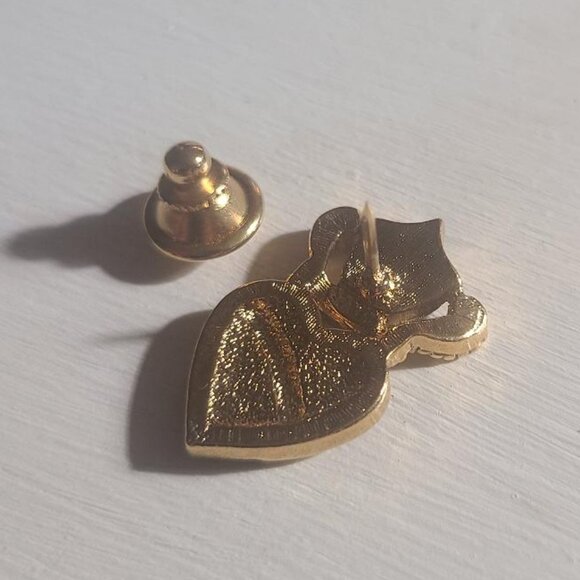 Mom Mother Love Heart Crown Rhinestone Lapel Pin Brooch - Picture 3 of 4